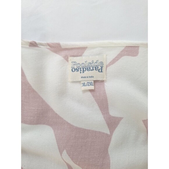 Poolside Paradise Womens Print Adjustable Waist Swim Coverup‎ Size XL/2XL - Picture 7 of 7